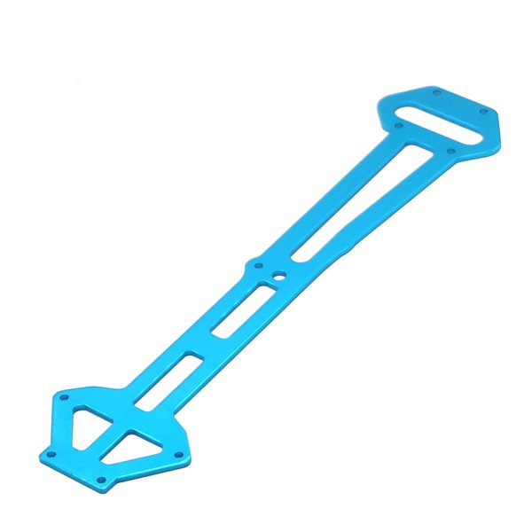 Vgoohobby Aluminum Alloy Upper Chassis Brace Radio Tray 04002 Compatible with Redcat Racing Volcano-EPX HSP 94107 94110 94111 94170 1/10 Off-Road Electric RC Buggy Monster Truck,Blue