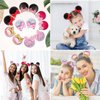 2 Pairs Sequin Mouse Ears Hair Clip birthday mouse ear Bows clip for Kids Girls Women, Mice Ears Hair Accessories for Glitter Party Princess Decoration Cosplay Birthday Christmas Party (black)