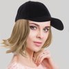 DOITOOL Canvas Hat Wig Straight Human Hair Wig Hats Has Short Straight Wig Hair Extension Hat Wig Caps for Women One-piece Hat Wig Miss One Piece Sun Visor High Temperature Wire