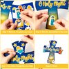 WATINC Christmas Nativity Scene Cross Craft Kit - 28Pcs Make Your Own O Holy Night Christian Cross Hanging Ornament, DIY Jesus Birth Faith Religious Party Decor for Kids Classroom Sunday School Church