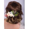 Kercisbeauty Cute Flower Hair Comb Vintage Headpiece for Garden Party Wedding Bridal Headband Girls Party Updo Hair Dress