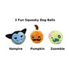 HugSmart Pet Halloween Squeaky Plush Toys Series (Vampire (Pack of 3 Toys))