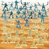 Qiandier Knight Ancient Soldier Figures Toy Middle Ages Army Pirate Action Figure 108pcs Playset WithTreasure Gold Coins and Gems