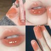 KWOLYKIM 2 Colors Jelly Lipstick & Matte Lipstick, Heart shaped Lip Stain Love Tinted Lip Balm and Velvet Creamy Lip Glaze Hydrating Long lasting Glossy Moisturizing Plumping Lip Makeup