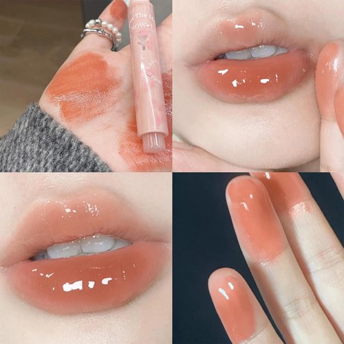 KWOLYKIM 2 Colors Jelly Lipstick & Matte Lipstick, Heart shaped Lip Stain Love Tinted Lip Balm and Velvet Creamy Lip Glaze Hydrating Long lasting Glossy Moisturizing Plumping Lip Makeup