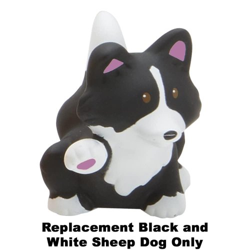 Replacement Part for Fisher-Price Little People Nativity Set - N4630 ~ Black and White Sheep Dog ~ Works with Many Sets