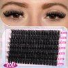 Yawamica Individual Lashes Clusters Wispy Eyelash Extension 12-18mm Mix 80D 100D Volume Eyelash Clusters D Curl 280pcs Cluster Eyelash Extensions Fluffy Cluster Lashes DIY Lash Extension by Self