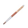 gofidin Acrylic Nail Brush Manicure Powder Wood Handle Oval Crimped Shaped Professional Beauty Wood Handle