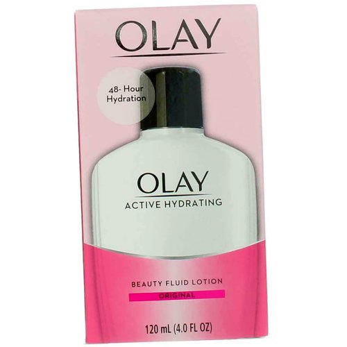 Olay Active Hydrating Lotion Original 4 Ounce (120ml) (6 Pack)6