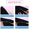 Latch Hook Set, Latch Hook Crochet Needle, Crochet Hook with Latch, Dreadlocks Crochet Hook Set, Latch Hook Crochet Needle, Bent Latch Hook for Carpet Making