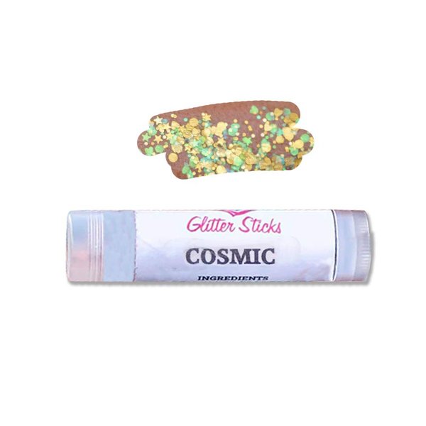 Creative Faces Chunky Glitter Stick - Cosmic, Easy to Apply, Cosmetic Grade Polyester Glitter (3.5 gm/4.5 ml), Great to Sparkle up Your Face, Body, Hair & Face Paint Designs