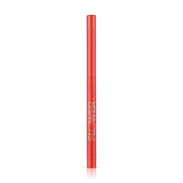 Flower Beauty Petal Pout Lip Liner - Smooth & Creamy Lip Liner with Pigment Rich Color, Prevents Feathering of Lip Color, Comes with Built-in Sharpener (Cherry)