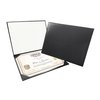 Gradplaza Diploma Cover 8.5 x 11 Padded Graduation Diploma Holder Certificate Holder Smooth Certificate Cover Black