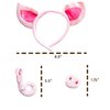 Squirrel Products Pig Headband Ears, Snout and Tail Costume Accessory Set, One Size Fits All Ages 3+