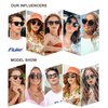 SOJOS Retro Round Polarized Sunglasses for Women Men Classic Vintage Sunnies SJ2069, Brown Tortoise/Grey