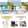 5 Pack Blue Light Blocking Reading Glasses Fashion Square Computer Readers for Women Men, Anti UV Ray Nerd Eyeglasses (5 Mix, 2.5)