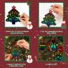 JULMELON Christmas Scratch Art, 36 PCS Christmas Crafts Kits for Kids Rainbow Magic Scratch Paper Cards Xmas Hanging Ornaments Decorations DIY Winter Holiday Party Favors