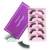 Wffenhefragrance Artificial Mink Eyelashes - Fluffy Wispy Lashes 5 Pairs|Contact Lens Friendly|Easy to Apply&Reusable|Perfect for Daily Wear, Special Occasions|9-15-16mm