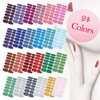 SILPECWEE 24 Sheets Nail Wraps for Women Glitter Nail Polish Strips Self Adhesive Nail Polish Stickers Gel Nail Strips Fingernail Manicure Stickers for Nail Art with 1pc Nail File