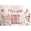 PartyForever 22nd Birthday Decorations for Women and Girls Rose Gold with Birthday Banner and Digit Balloons Including Text Balloon Letters Party Supplies for Her