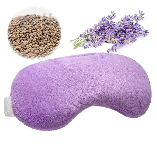 Umisleep Lavender Eye Mask, Aromatherapy Weighted Sleep Mask for Dry Eyes Men Women, Microwave Hot Therapy Eye Cover for Compression Pain Relief, Eye Pillow for Puffy Eyes, Migraine, Sinus Pain, Pink