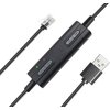 VoiceJoy U10 RJ9 to USB Cable for Jabra pro900,pro920,pro925,pro930,pro935 Black
