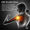 Shoulder Brace for Women and Men Recovery Shoulder. Adjustable Shoulder Support for Rotator Cuff, AC Joint Pain Relief, Shoulder Injuries. Perfect Fit Shoulder Compression Sleeve (One Size Regular)