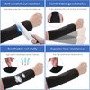 Aster 2Pairs Arm Protection Sleeves Cut Resistant Sleeves Level 5 Protective Arm Sleeves Heat Resistant Sleeves Protectors for Thin Skin Bruising Men Women
