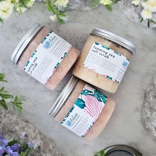 Dead Sea Salt And Shea Scrub, Exfoliate and Smoothing (10 oz)