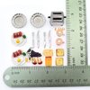 iLAND Miniature Dollhouse Accessories of Dollhouse Kitchen, Miniature Food (Lover Breakfast 16pcs A)