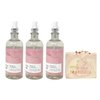 Bath & Body Works Aroma Inspire Love ROSE + VANILLA 3 Pack Essential Oil Mist Set with a Himalayan Salts Springs Bar Soap - Full Size