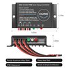 HUINE 20A 12V 24V Auto IP68 Waterproof PWM Solar Charge Controller Solar Panel Battery Intelligent Regulator for Solar System Caravan Boat(24 Hours Working Mode)