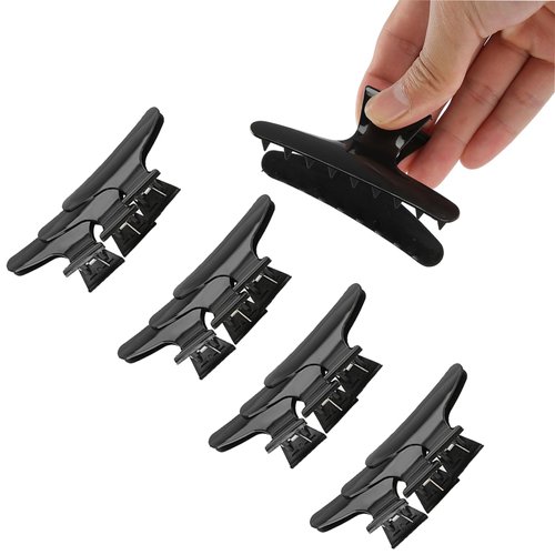 Duck Billed Hair Clips, 12 Pieces/set Black Butterfly Hair Clips, Flat Hair Clips With Non-slip H...