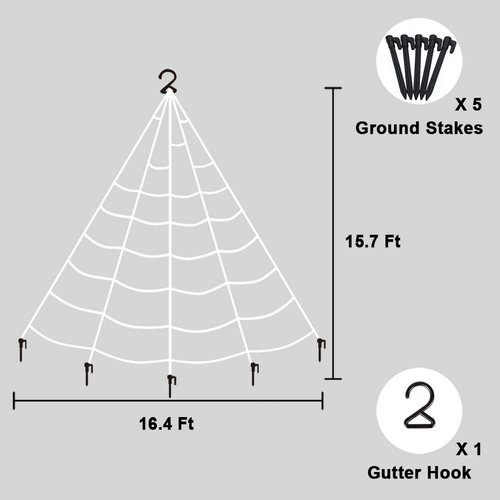 UMEELR Halloween 200In Huge Spider Web with 2 Giant Realistic Looking Hairy Spiders Halloween Decorations Props Creepy Decor Outdoor Indoor (35.5In and 30In)