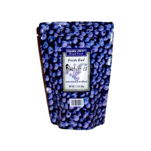 Trader Joe's Freeze Dried Blueberries Unsweetened & Unsulfured (5 Pack)