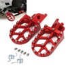 JFG RACING Dirt Bike Foot Pegs,Billet MX Dirtbike Foot Pegs Pedals Rest for CR125/250 02-07/CRF150R 07-22/CRF250R 04-23/CRF250X 04-17/CRF450R 02-23/CRF450RX 17-22/CRF450X 05-23 CRF250L/M 12-21