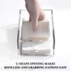 Napkin Holder, Acrylic Napkin Holder for Table, Guest Towel Holder, Napkin Holder, Napkins Dispenser for Bathroom Kitchen Dining Table Party Hotel Restaurant decor(8.7 x 5.1 x 2.5inch)
