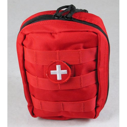 VAS Tactical Trauma First AID KIT #1 - RED MOLLE Bag