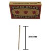 Swedish Match, Three Stars Safety Matches, 3 Pack, Strike-On-Box