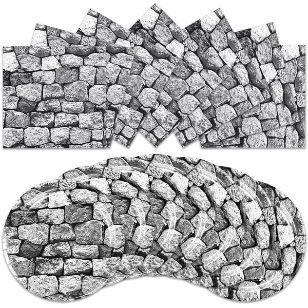 40pcs stone Birthday Party Supplies-Party Decorations Tableware For Kids, Plate, Napkin Party Decorations Dinnerware