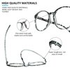 VisionGlobal Blue Light Blocking Glasses for Women/Men, Anti Eyestrain, Computer Reading, TV Glasses, Stylish Oval Frame, Anti Glare(Leopard,No Magnification)