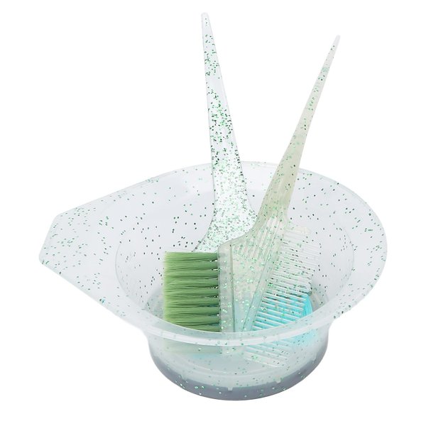 3 Piece Hair Dye Set, Premium Salon Hair Dye Kit, Hair Color Mixing Bowl, Tinting Brushes, Sharp Tail Comb, Hair Color Applicator Brush Hairdressing Supplies