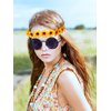 WILLBOND 8 Pieces Sunflower Crown Hair Wreath Daisy Flower Headbands Hippie Headbands Adjustable Floral Bridal Headpiece for Hippie Party Wedding Festivals Photo Props