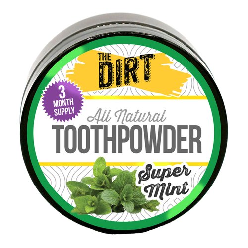 The Dirt - Tooth Powder, Herbs, Essential Oils &amp; Bentonite Clay Tooth Powder, Natural Fluoride-Fr...