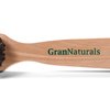 GranNaturals Soft Mens Boar Bristle Hair Brush - Natural Wooden Club Style Wave Hair Brush for Men - Styling Beard Hairbrush for Fine, Thin or Thick Hair