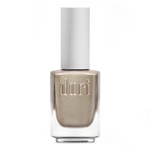 duri 200 Pure Ice Nail Polish, White with Gold Metallic Shimmer Fine Glitter, Fast Drying, Semi Sheer, Lasting, 0.45 Fl Oz