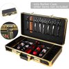 InSyoForeverEC Professional Barber Case, Barber Tool Kits Storage, Double Layer Travel Barber Tool Box, Luxury Carrying Case for Beauty Hair Stylist Pet Groomer with Handle & Secure Numlock (Style 4)