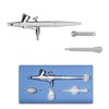 Pinkiou Mini Airbrush Makeup Spary Gun 0.4mm Needle Air Brush For Nail Temporary Tattoo (single gun)