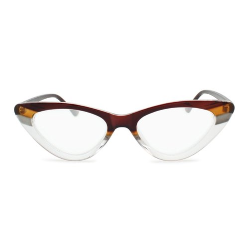 Brown Stripes Cat Eye Reading Glasses for Women to Look Stylish, Fashionable with High Vision- Comfortable for All Face Shape Womens Reading Glasses -Solid & Sturdy Reader - 2.75 Reading Glasses Women