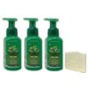 Bath & Body Works Tree Farm 3 Pack Gentle & Clean Foaming Hand Soap Bundle with a Natural Oats Sample Soap